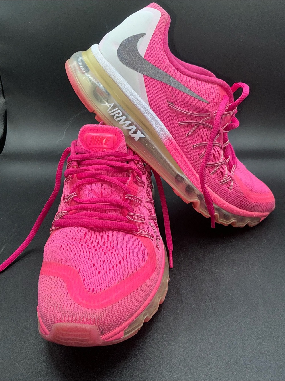 Nike Air Max 2015 Hyper Pink Size Women 8.5 / Kids 7Y 705458-600